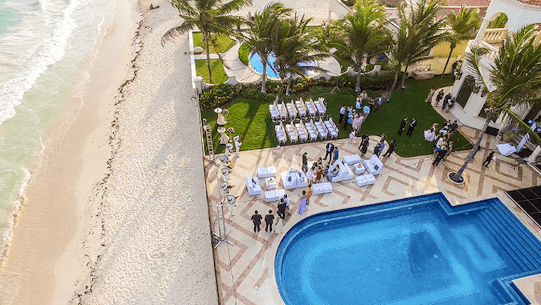 wedding in a villa