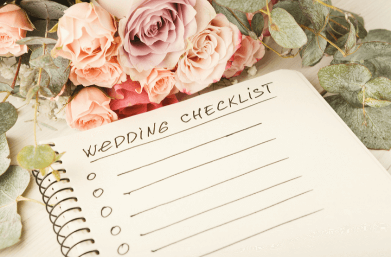 wedding checklist notebook