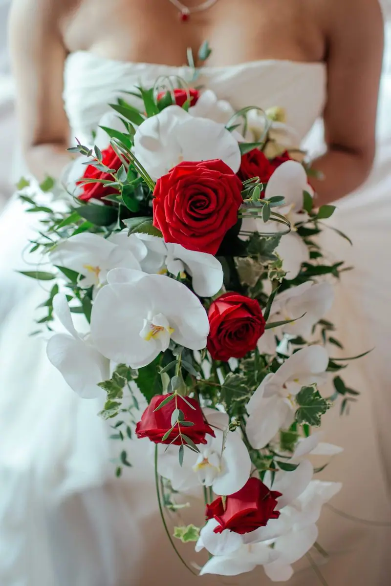 bride with bouquet