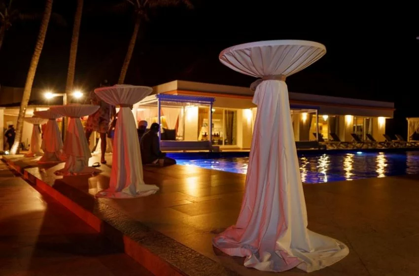 Cotorros Pool Party venue at el dorado seaside palms