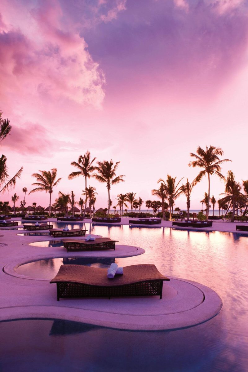 secrets maroma beach riviera mexico resort sunrise pool