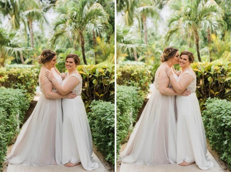 el dorado royale queer lesbian wedding garden ceremony