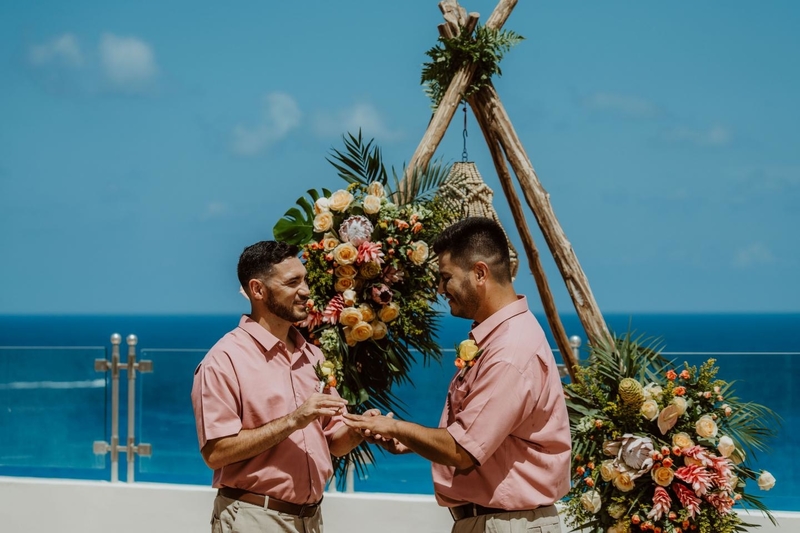 sandos cancun wedding ceremony