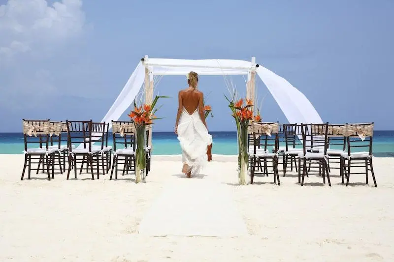 sandos cancun beach wedding