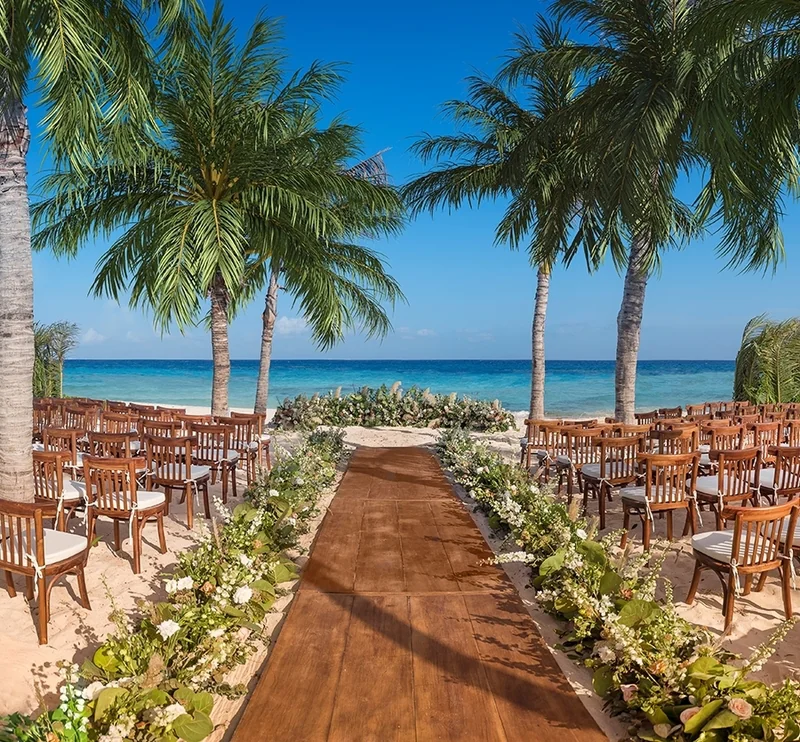 beach ceremony at xcaret