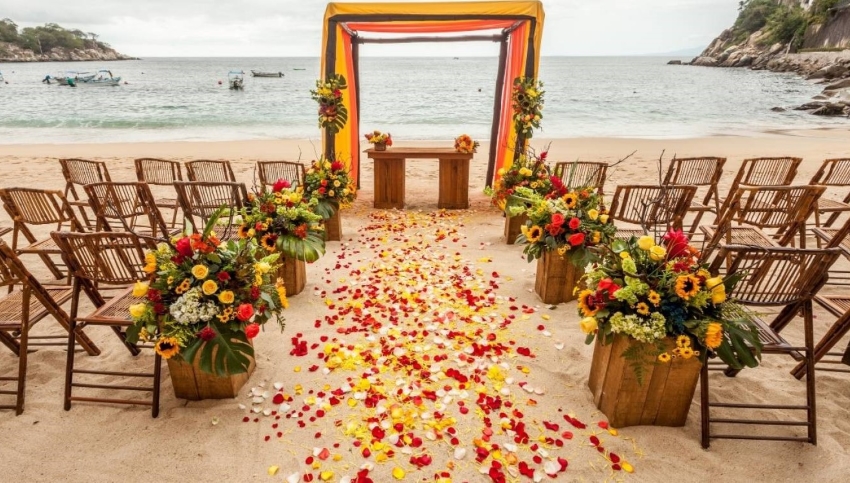 barcelo puerto vallarta beach wedding venue'