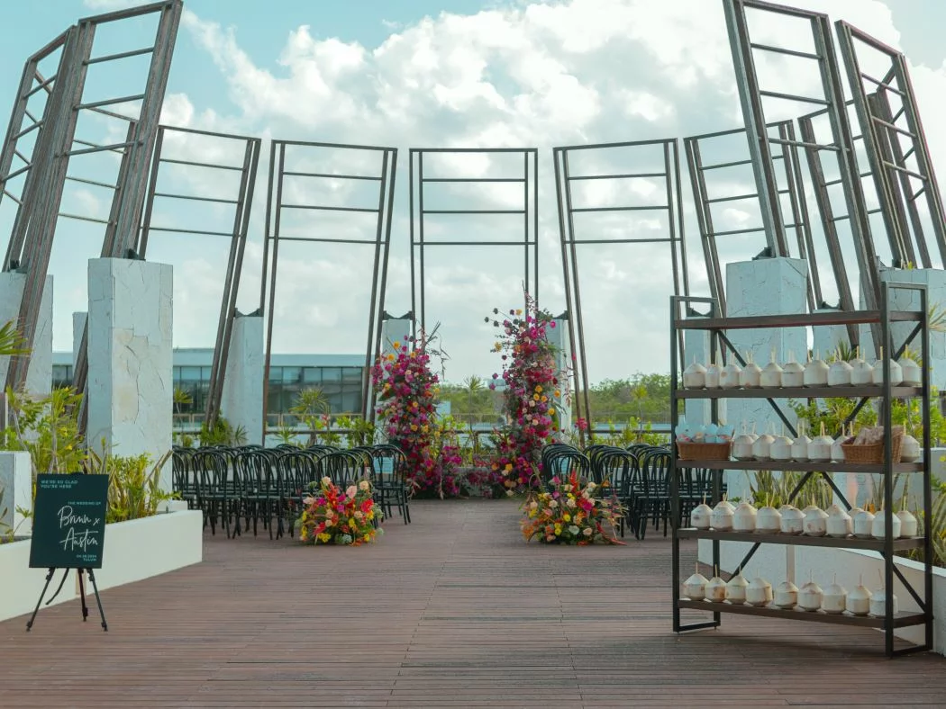 sky wedding gazebo secrets tulum