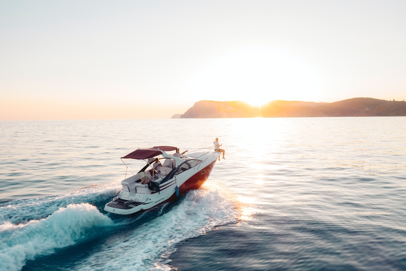 friends on yacht