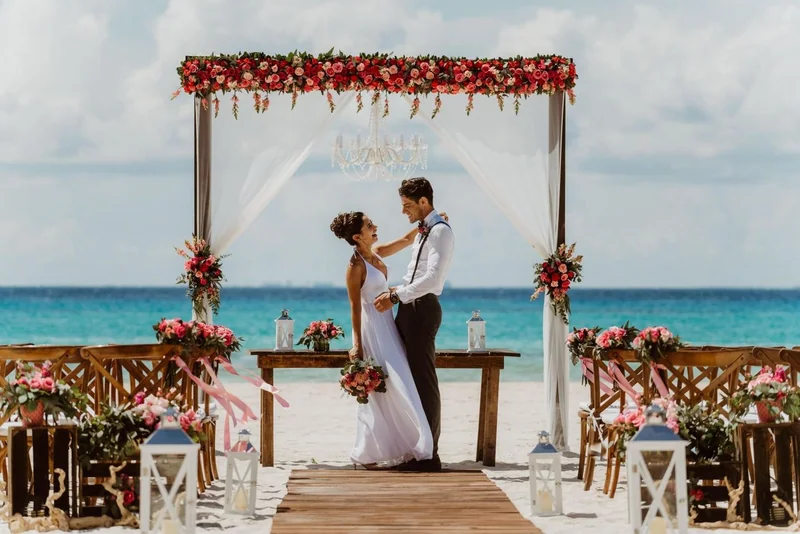 sandos playacar wedding ceremony