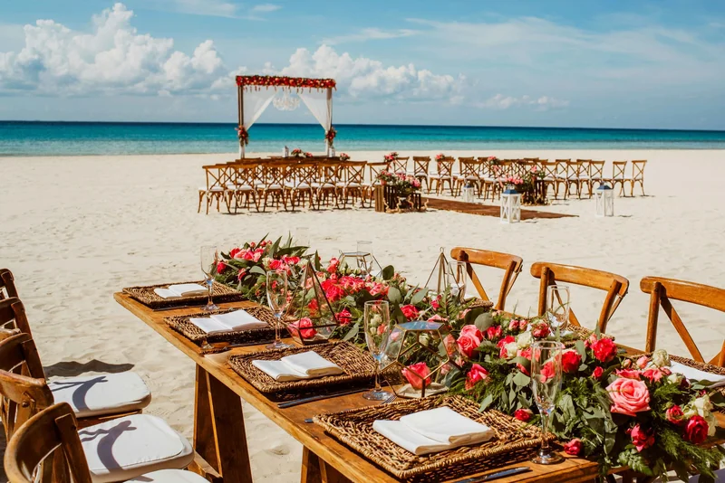 beach wedding ceremony