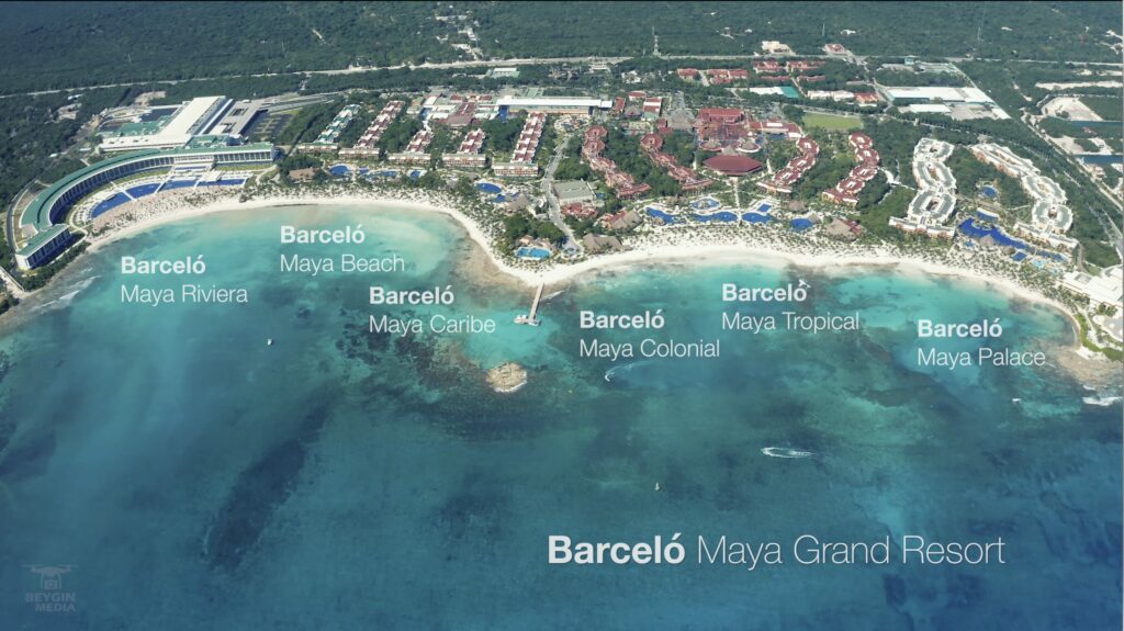 All 6 Barcelo Maya Grand Resorts aerial
