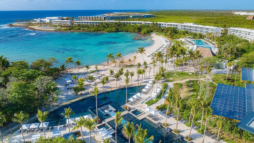 conrad tulum pool and beach