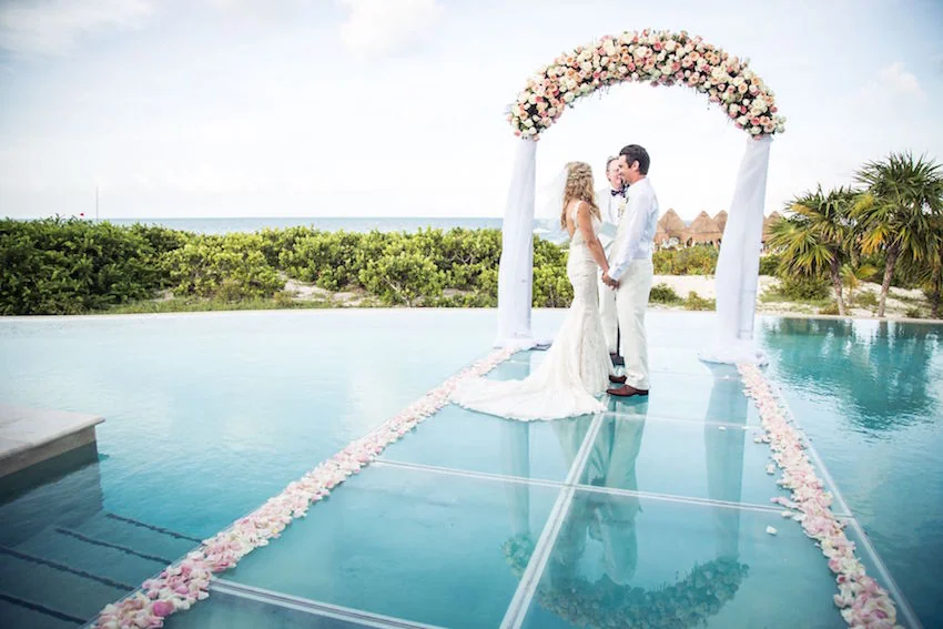 dreams playa mujeres wedding couple