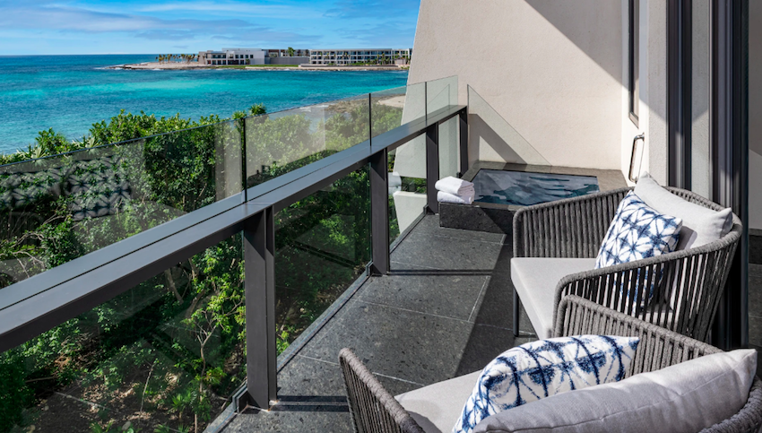 conrad tulum suite balcony