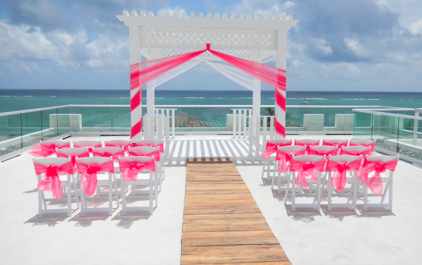 azul beach resort wedding ceremony