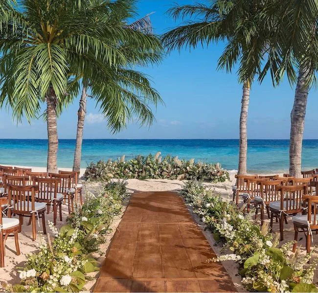 Xcaret all-inclusive beach wedding