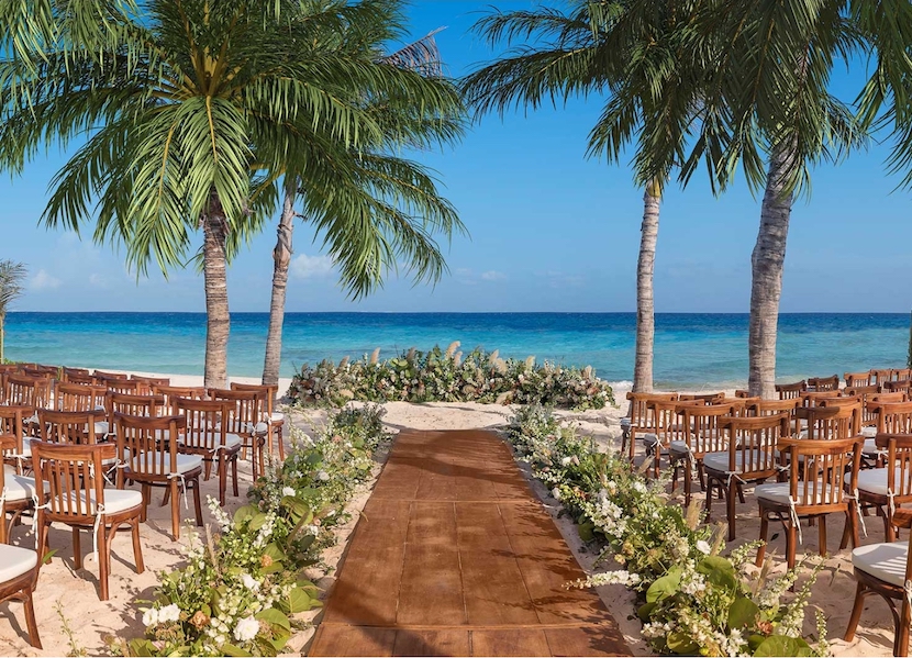 Xcaret all-inclusive beach wedding