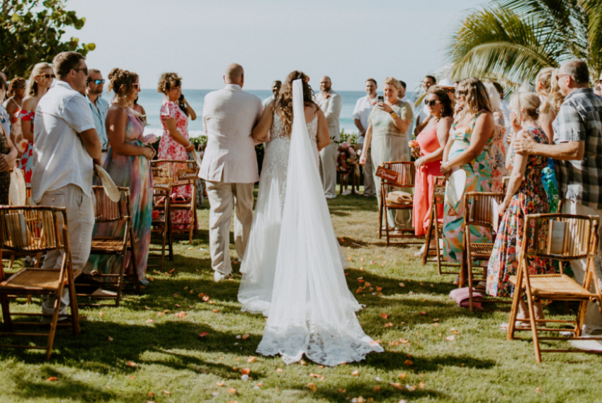 Long Bay Beach wedding ceremony british virgin islands