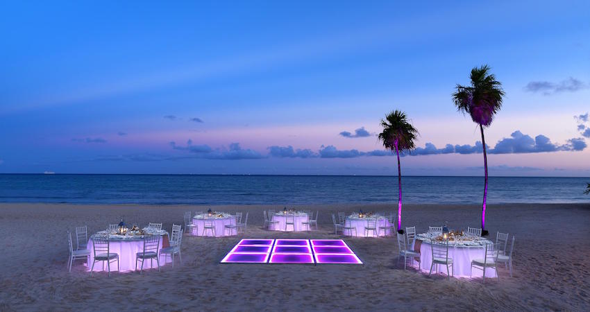 paradisus la perla beach wedding
