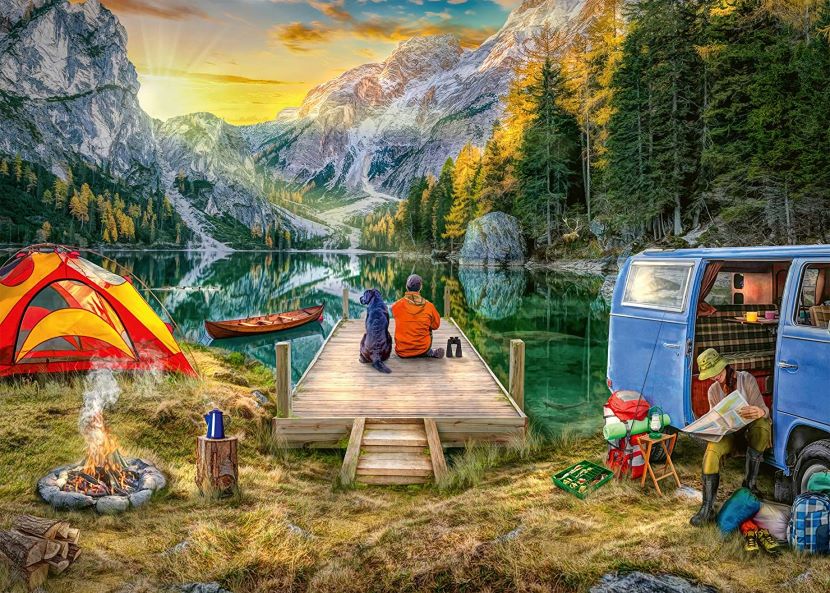 1000 Piece Puzzle for Adults campsite