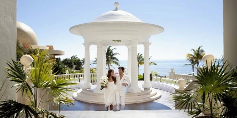 Barcelo Maya Beach wedding gazebo