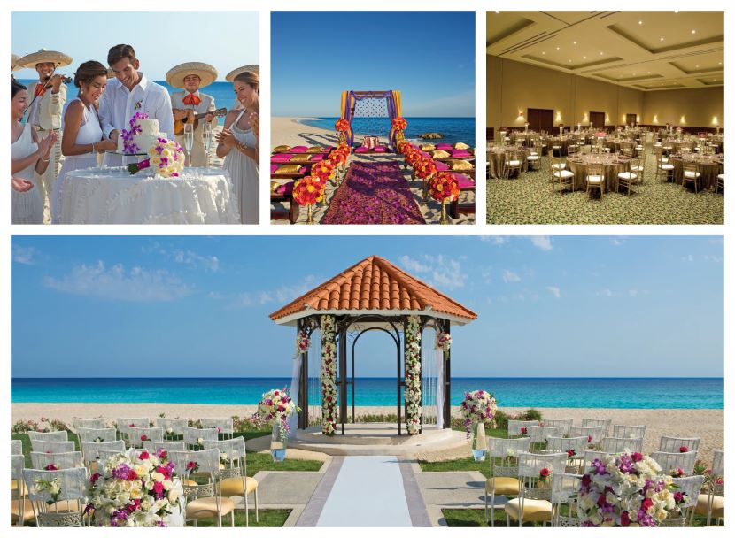 Dreams Los Cabos Suites Golf Resort & Spa wedding venues collage