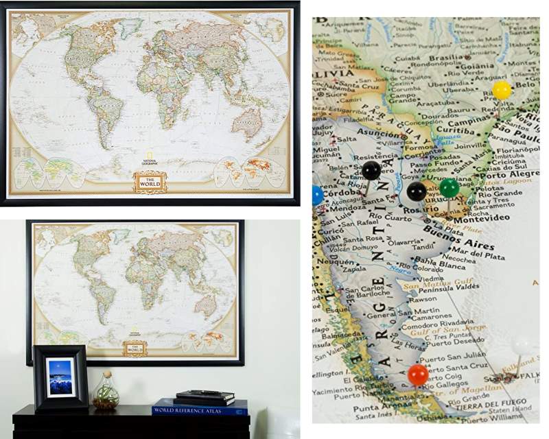 National Geographic Push Pin Travel Map
