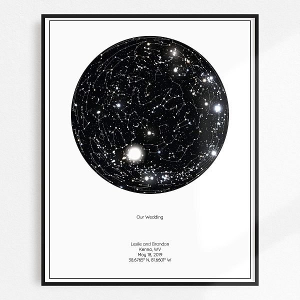 Personalized Star Constellation Map