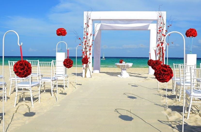 beach wedding venue at Royal Hideaway Playacar