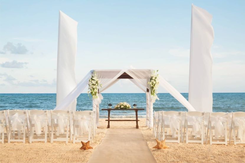 beach wedding venue at Wyndham Alltra Playa del Carmen