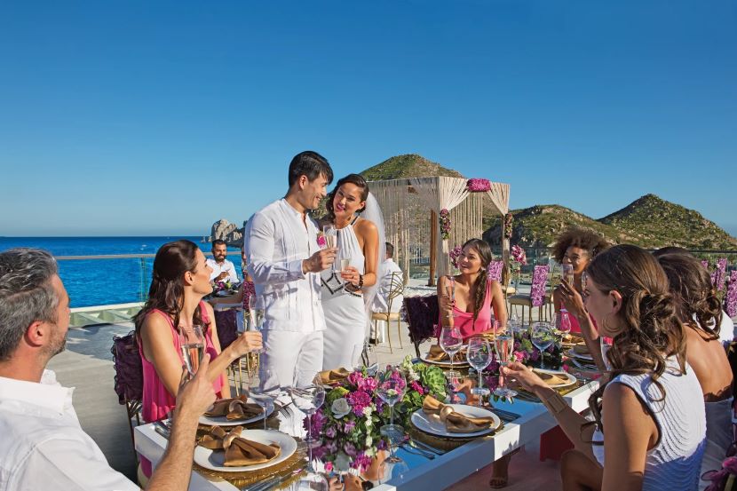 Wedding on the beach at breathless cabo san lucas resort