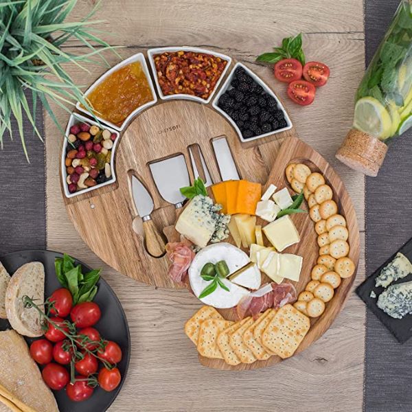 chefsofi Charcuterie Board Set and Cheese Serving Platter