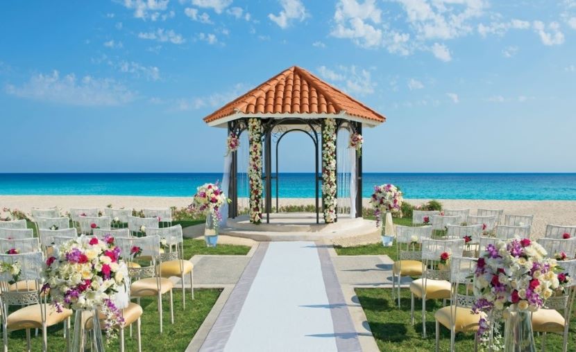dreams los cabos beach wedding gazebo