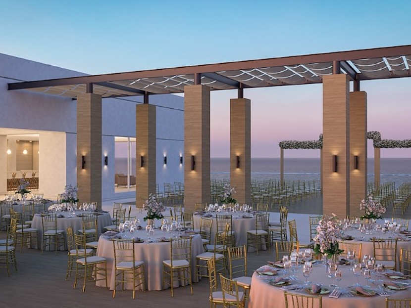 sky terrace wedding venue at royaltan splash cancun