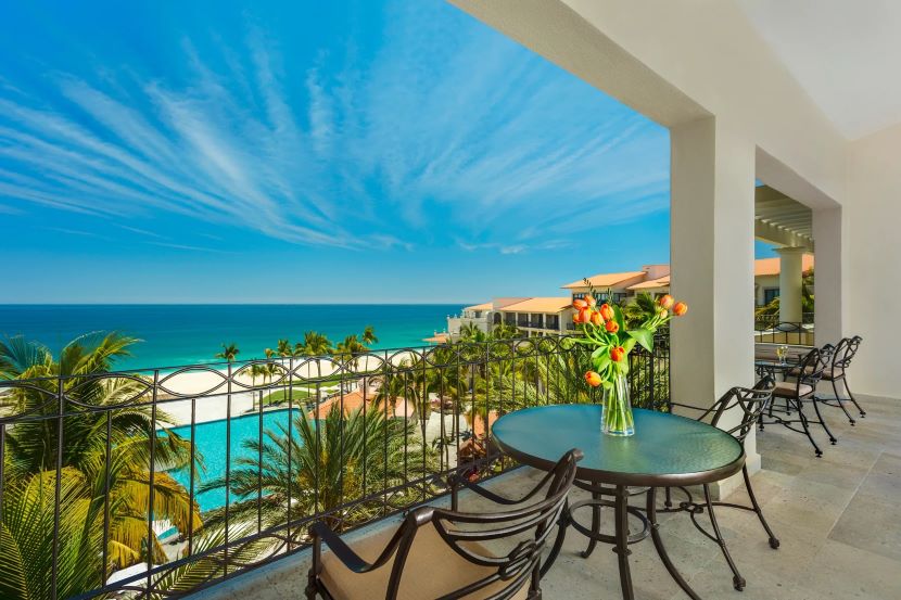 terrace in suite at dreams los cabos suites