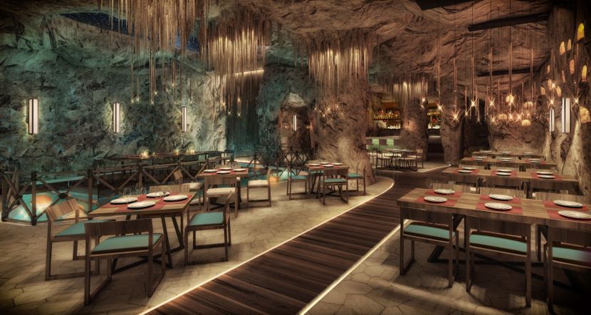 the cave restaurant at royalton splash