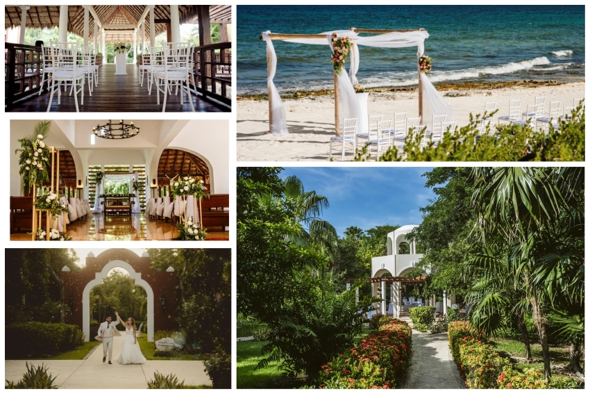 Valentin resort wedding venue collage