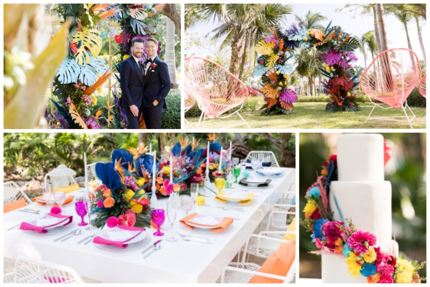 color fest wedding at Iberostar Mexico