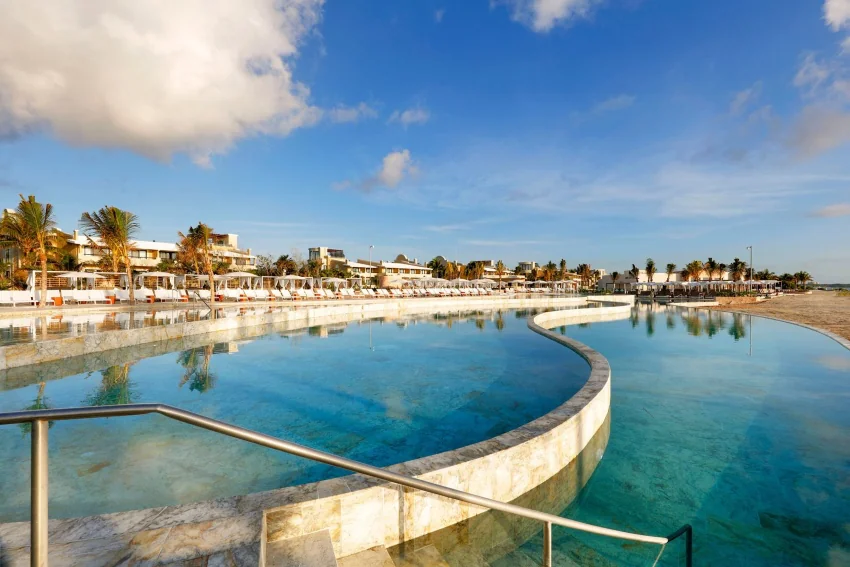 pool and beach at TRS Yucatan