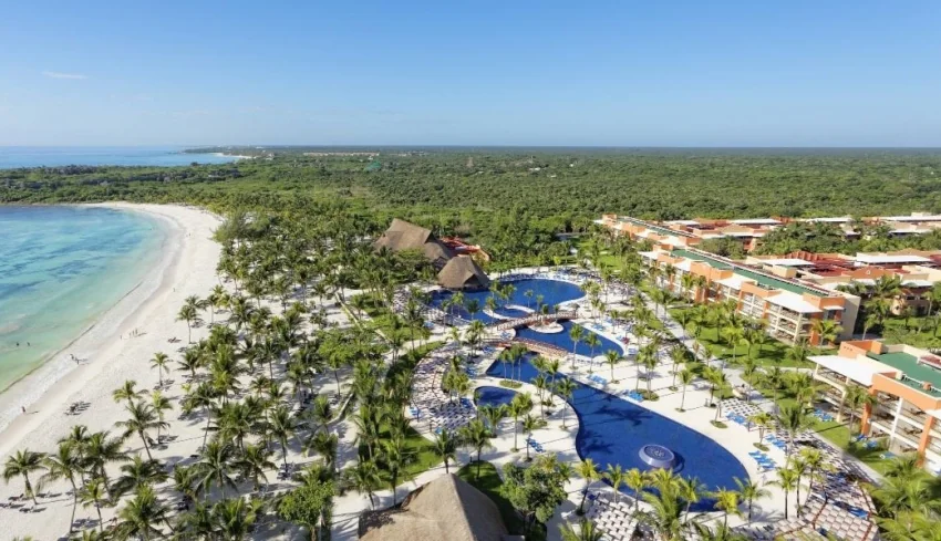 Barcelo maya beach resort top view