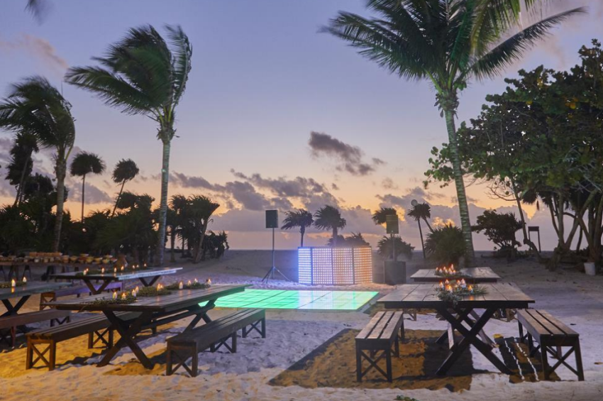 beach mirador reception venue at bahia principe grand tulum