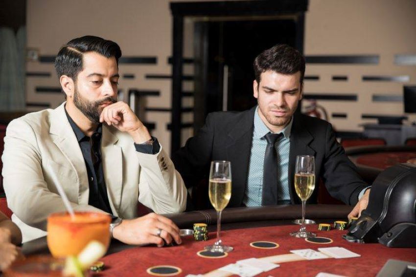 men at the casino