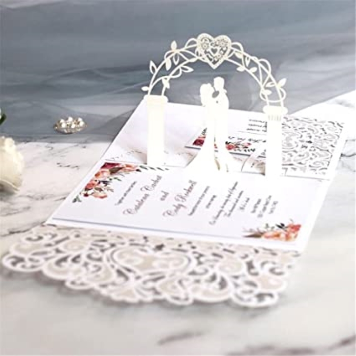 pop up wedding card