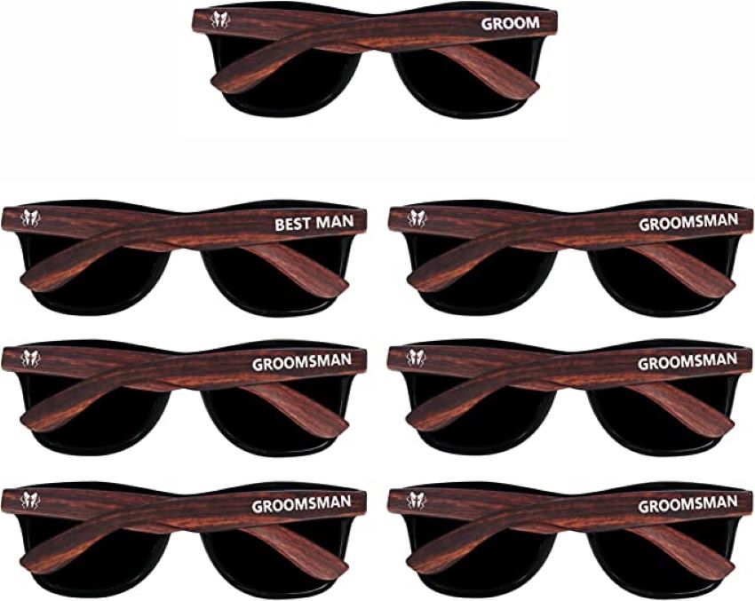 groom and groomsmen sunglasses