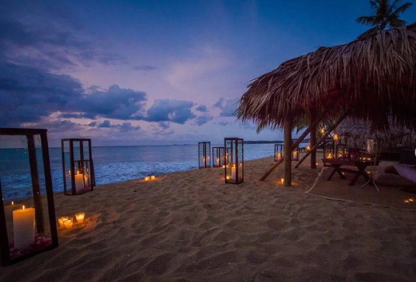 romantic beach at sublime samana