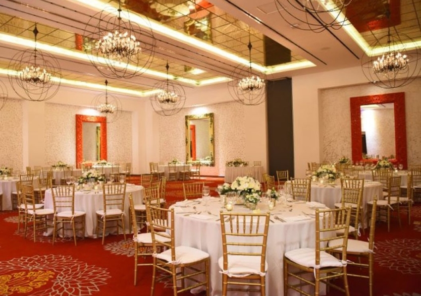 Red Room ballroom at hotel mousai puerto vallarta
