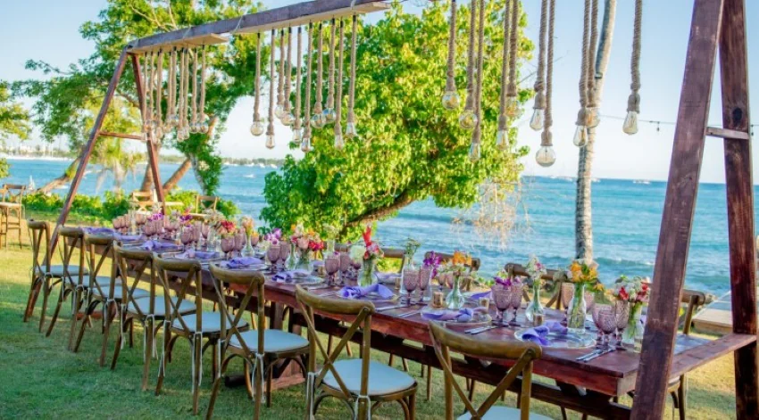 seaside garden venue at hilton la romana