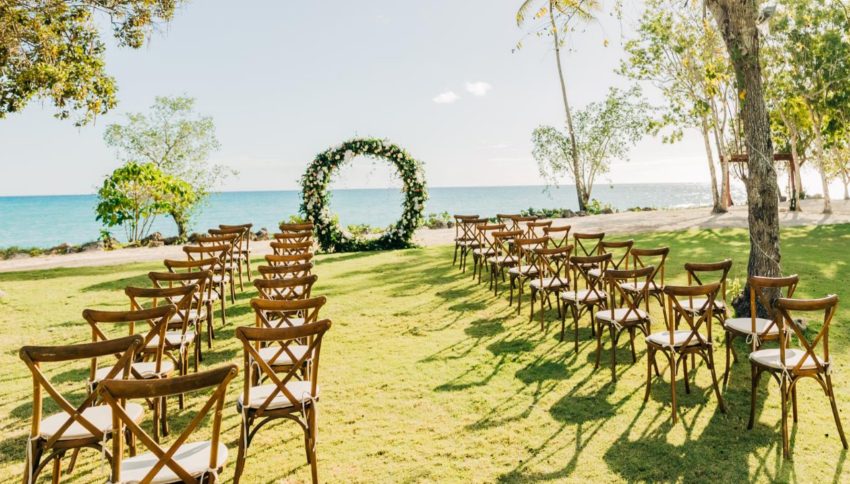 sunset garden venue at hilton la romana