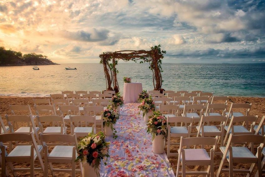 Quijote Beach wedding venue at barcelo puerto vallarta