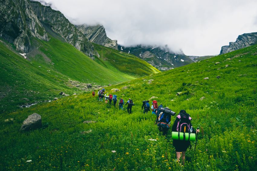 people hiking in georgia